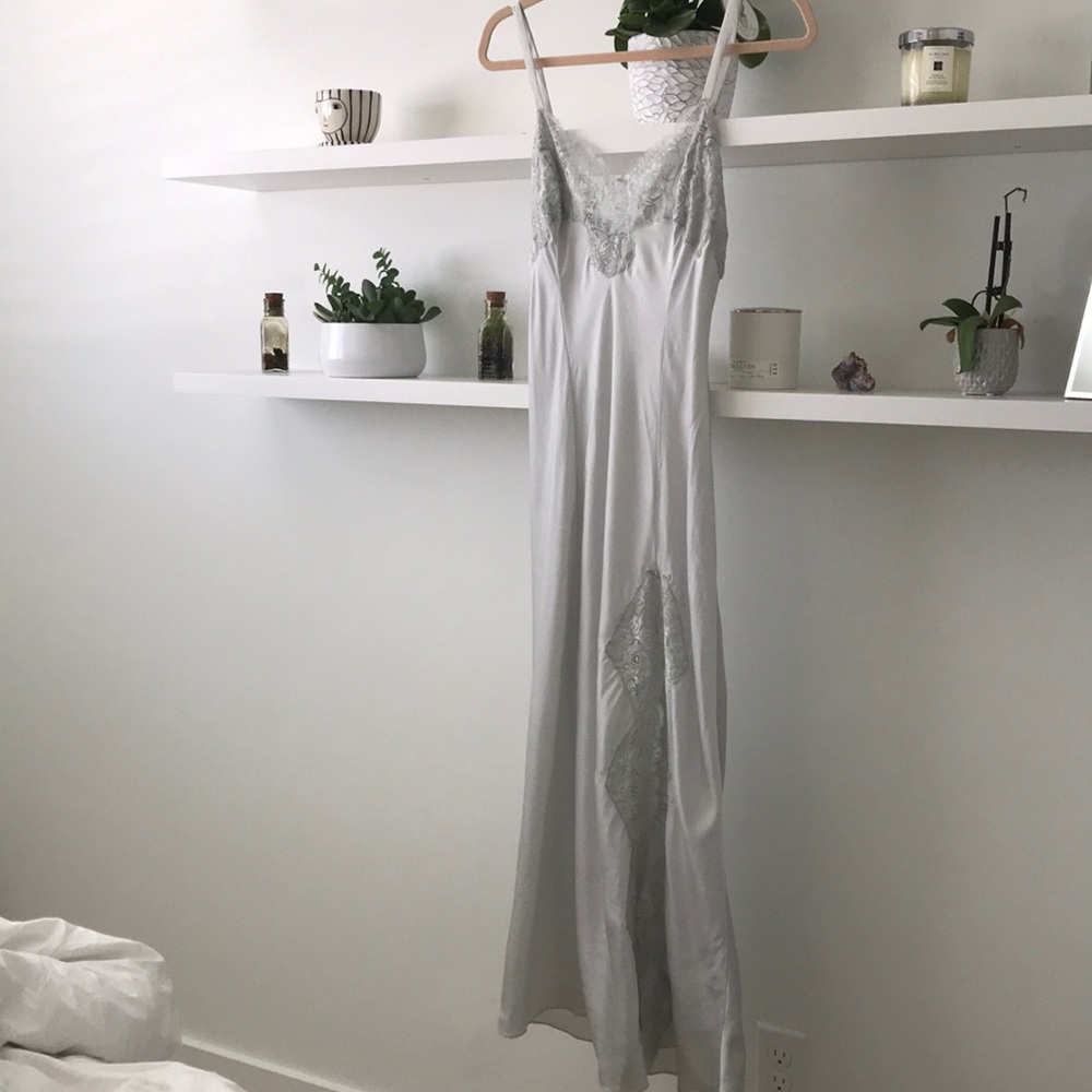 Vintage Victoria’s Secret SILK Slip Gown Dress S